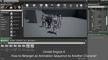 UE4 - Retarget an Animation Sequence to Another Character