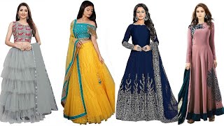 Latest Diwali and Karwa Chauth Dresses||Festival Dress Collection||New Party Suits and Gown screenshot 1