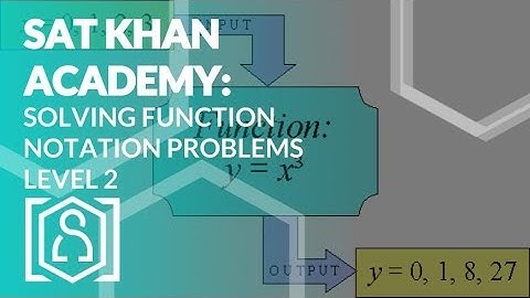 SAT Khan Academy Solving Function Notation Problems Level 2