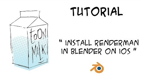 Tutorial_Install Renderman in Blender on iOSX