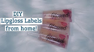 How to make labels for lipgloss✅ | DIY | Ley Nikole