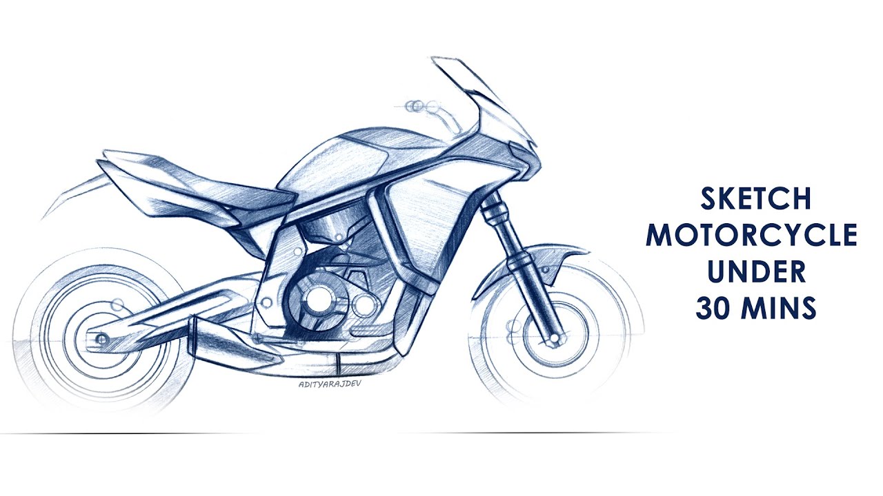 How To Draw A Motorbike With The Vroom Factor