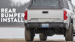 Tundra Rear Strike Bumper Install