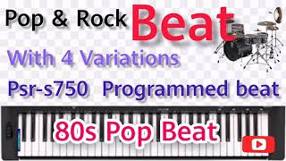 Pop and Rock | 80s Pop Beat | Free Download | PSR-S750 Programmed Beat | Keyboard Beats screenshot 5