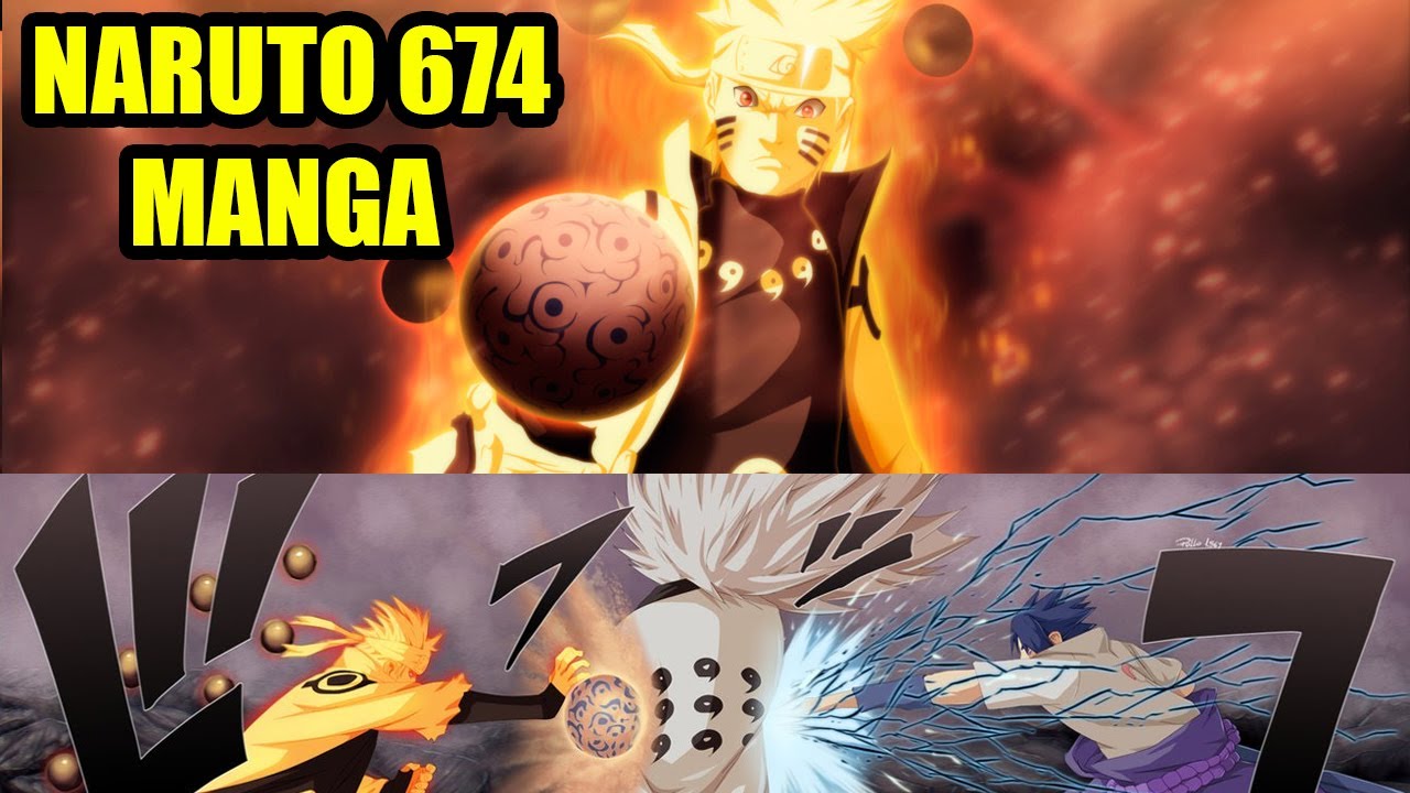 NARUTO 674 MADARA VS SASUKE RINNEGAN Y NARUTO KAKASHI