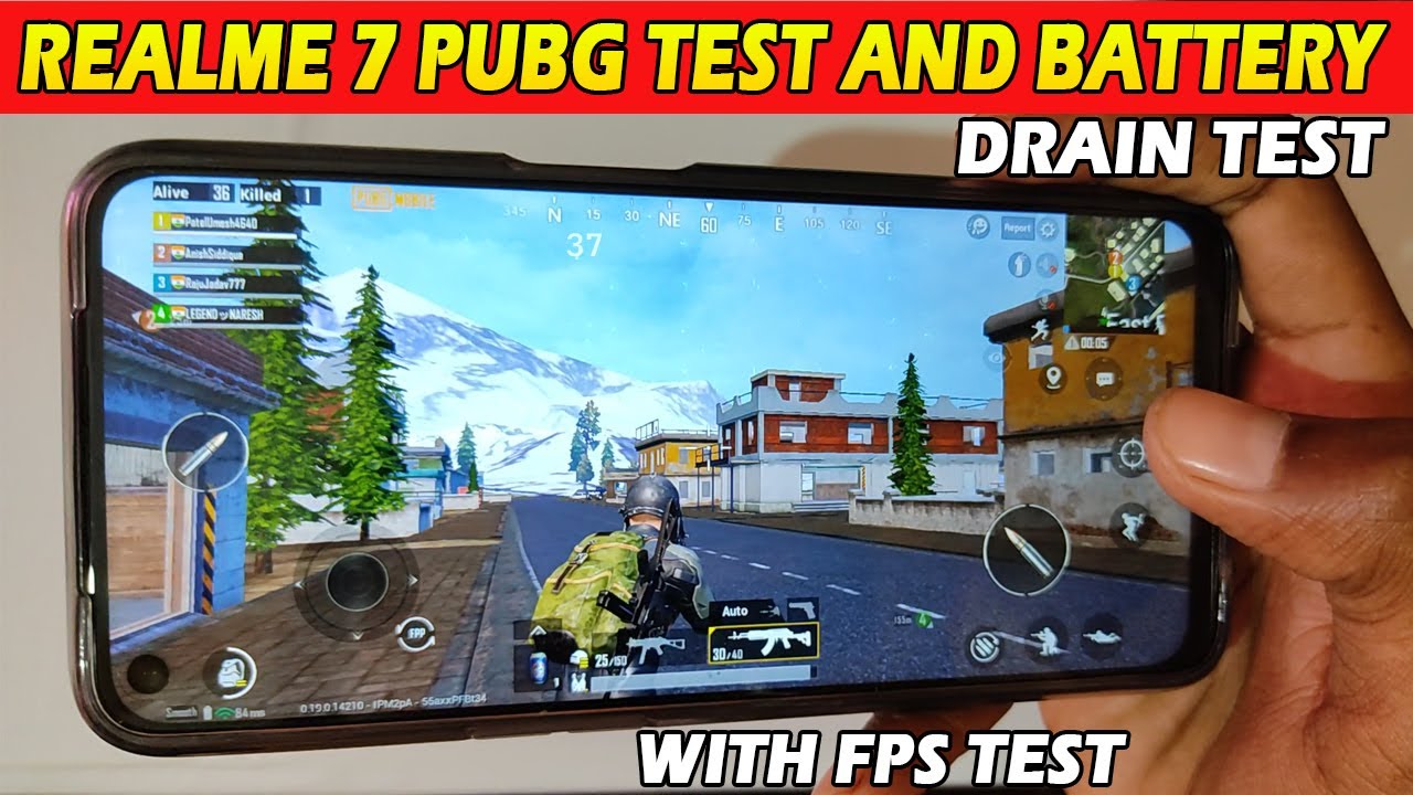 Realme 7 Pubg Test | Realme 7 Pubg Battery Drain Test | Realme 7 Pubg Gameplay In Erangel 2.0
