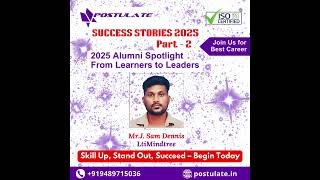 POSTULATE Placement 2025 Part - 2 #success #placement #softwaretraining #postulate