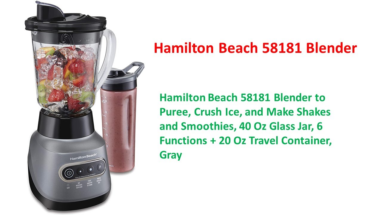 Hamilton Beach Wave Crusher Blender Review - Target Walmart. Watch making  berry smoothie Model 54221 