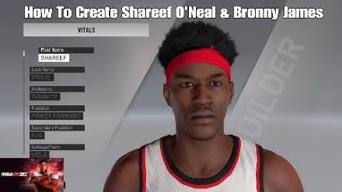NBA 2K20 | How To Create Shareef O