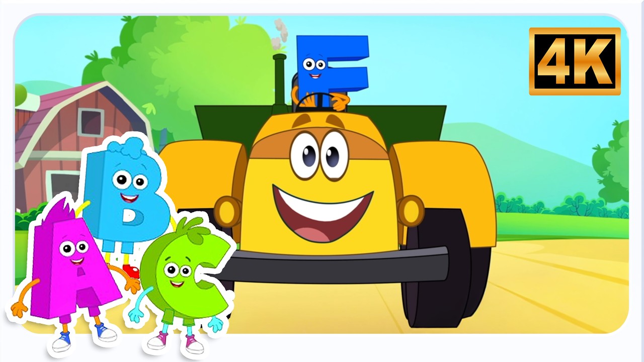Wheels On The Tractor | Kids Nursery Rhymes & Sing Along Songs for Children
