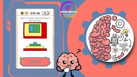 Brain Test: Adjust the side view according to the top view. | Level 285
