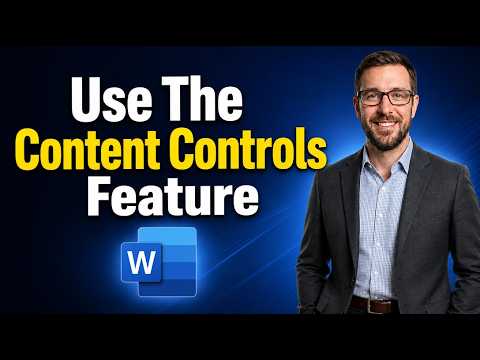 How To Use The Content Controls Feature In A Microsoft Word | Document For Windows [2026 Guide]