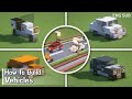 Minecraft: How To Make Vehicles Tutorial (Car, Motorcycle) (#3) | 마인크래프트 건축, 오토바이, 자동차 만들기