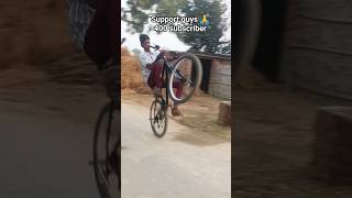 😍 one hand Wheelie ‎#trending #shorts # viral #ytshorts #wheelie #mtb #stunt #cycle ‎