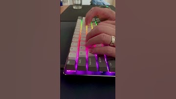 Gateron Blue | Glorious GMMK Compact | RGB  #keyboard  #keyboardsounds