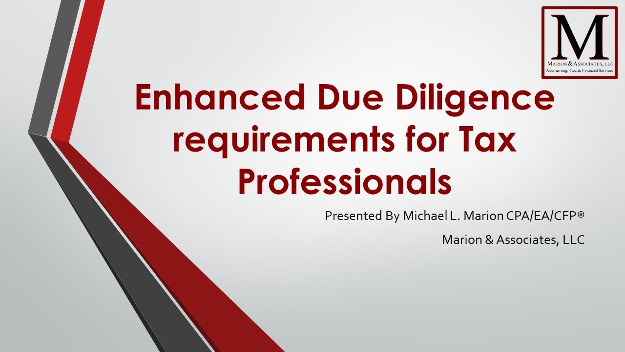new-due-diligence-requirements-for-tax-accountants-youtube