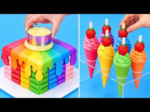 Top Trending Rainbow Cake Compilation 🌈 Cute Cake Designs That Look Too Good to Eat
