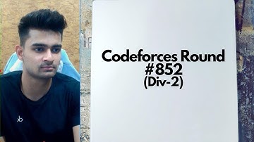 Codeforces Round #852 (Div-2) | Solutions | A-B-C-D