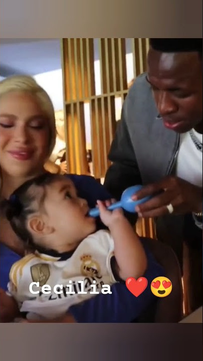 Vinicius Jr with Eder Militao daughter Cecilia ❤️ #vinicius #viniciusjr #vini #realmadrid