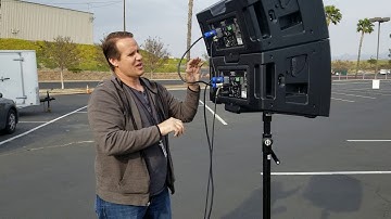 QSC KLA Setup Using Crank Up Pole