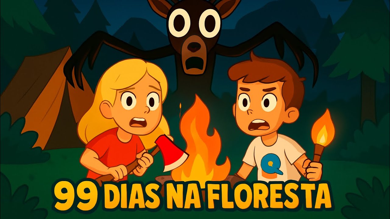 😱 99 DIAS NA FLORESTA DO ROBLOX com AMIGO SECRETO! 🌲 - YouTube