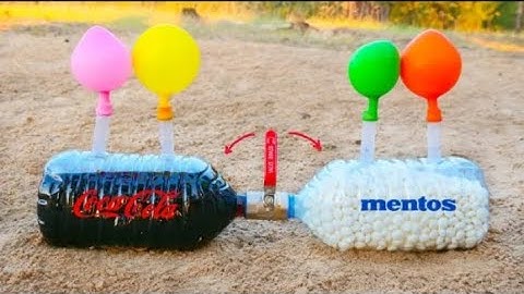 Experiment: Coca Cola and Mentos and Baking Soda! Super Effect!