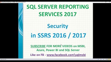 Security in SSRS 2016 | ssrs security setup