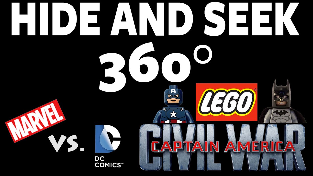 Lego Captain America Civil War / Marvel vs. DC Game! Hide and Seek 360 - #4 #360Video captain america civil war rotten