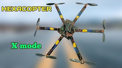 How to make a hexacopter drone with apm 2.8 flight controller | X mode hexacopter
