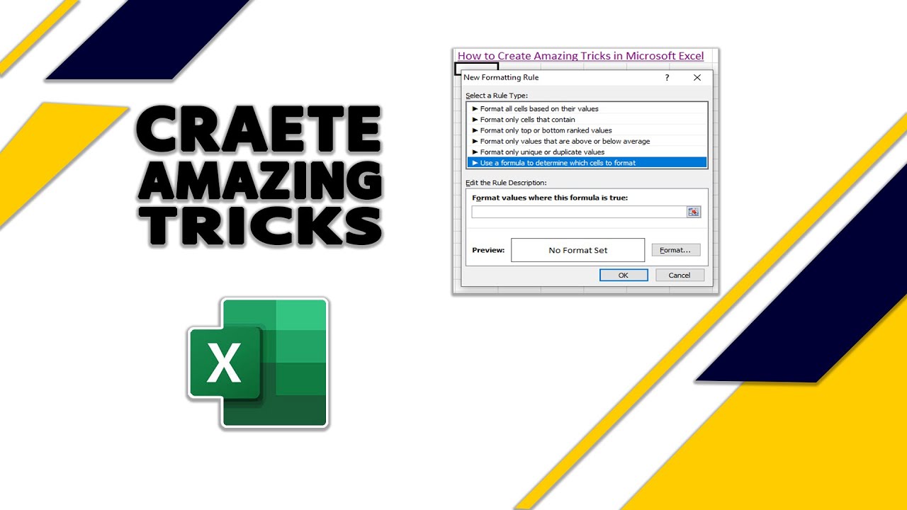 How to Create Amazing Tricks in Microsoft Excel - YouTube