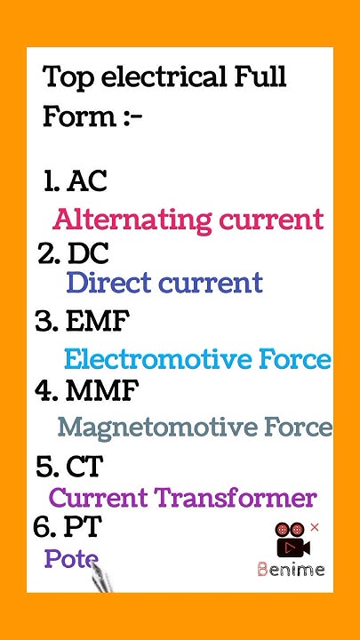 top-electrical-full-form-youtube