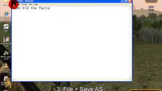 a nice Notepad trick on windows xp