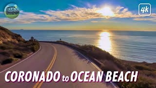 4K DRIVING TOUR from Coronado to Ocean Beach California