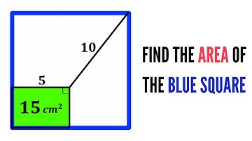 Can you find the area of the Blue Square? | (Rectangle) | #math #maths | #geometry