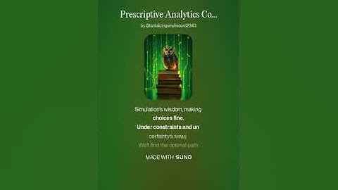 Prescriptive Analytics Course Song