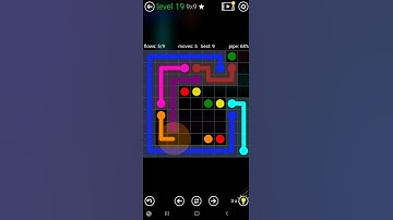 How To Solve Flow Free Classic Pack Level 19 9x9 Board Walk Through Solution Walkthrough