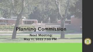 PLANNING COMMISSION MEETING  /April 27, 2022  /  7:00 PM