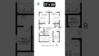 Simple House Design | 21x30 House Plan | 21 by 30 Home Plan | Popular House designs shorts design