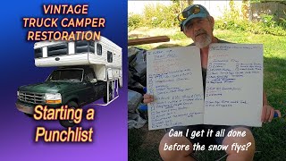 Starting a Punch List .. Vintage Truck Camper Restoration by TR Bowlin 400 views 6 months ago 16 minutes