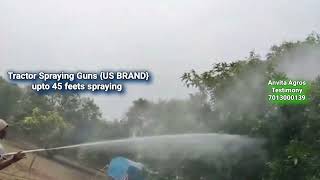 Tractor Spraying Guns - Low Volume - US BRAND - upto 45 Feets Spraying Length 📲 7013000139 by Anvita Agros TESTIMONIAL 65 views 1 year ago 1 minute, 54 seconds