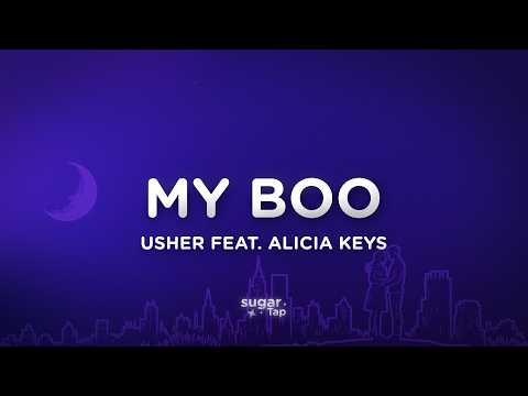 USHER - My Boo (Lyrics) feat. Alicia Keys