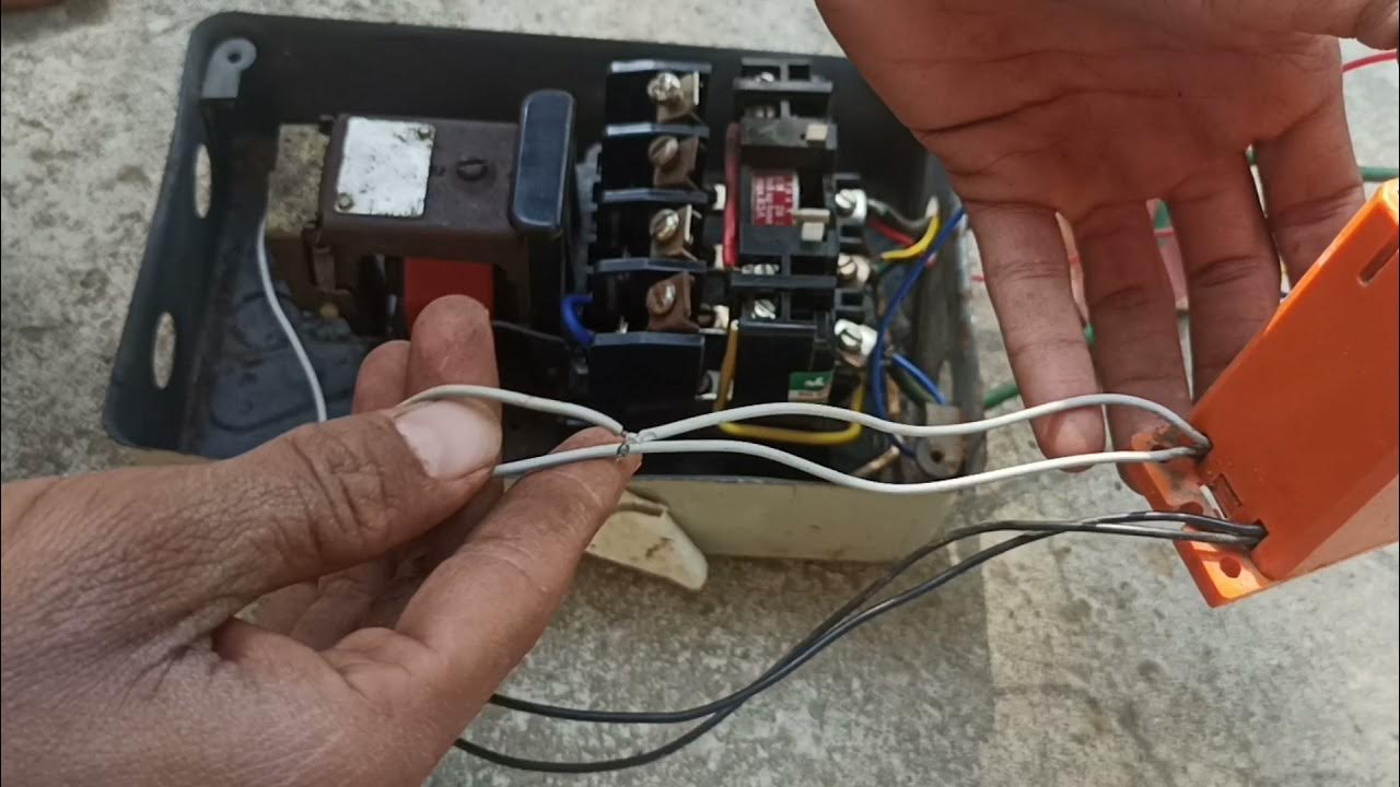 Auto switch connections with three phase starter (MINi auto switch