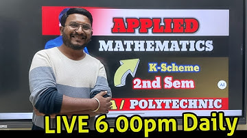 LECTURE NO2 || APPLIED MATHEMATICS M-2   || MSBTE || POLYTECHNIC || DIPLOMA || LIVE ||