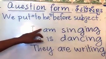 Present Continuous Tense in Khmer  សិក្សាបច្ចុប្បន្នកាលកំពុងបន្ត   YouTube 720p