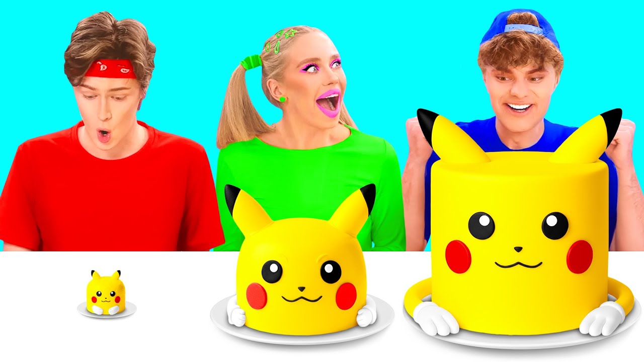 Большая, Средняя или Маленькая Тарелка Челлендж | Эпичные Кулинарные Лайфхаки от BaRaDa Challenge