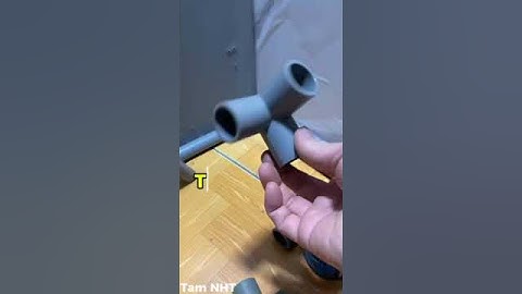 Nối ngã 3 đường ống nước vuông góc #diy #trick #meovathuuich #tamnht #shorts