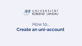 Get started: Creating an uni-account
