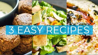 3 Easy + Quick plantbased Recipes you could be eating RIGHT NOW!