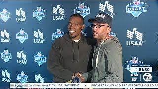 AmonRa St. Brown and USAA host NFL Draft event honoring members of military