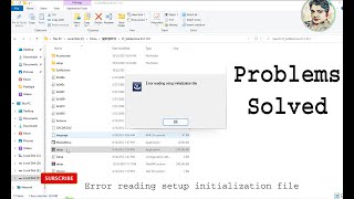 Error reading setup initialization file screenshot 4